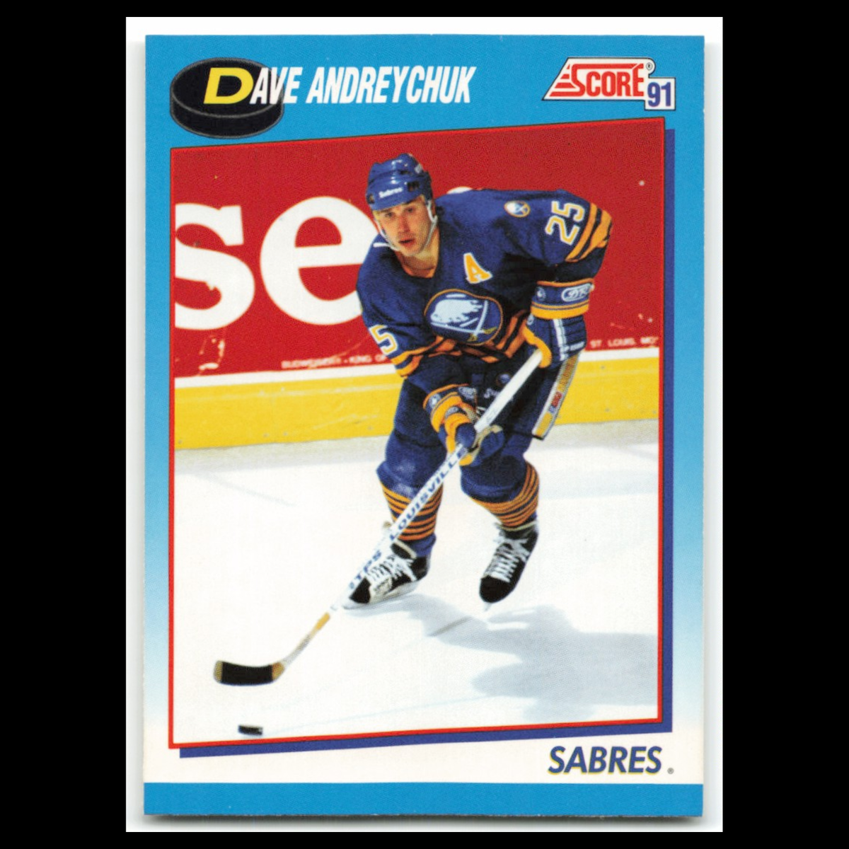Dave Andreychuk #497 1991 Score Canadian Buffalo Sabres Hockey Card NHL NM