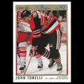 John Tonelli #37 1992 O-Pee-Chee Premier Chicago Blackhawks Hockey Card NHL NM