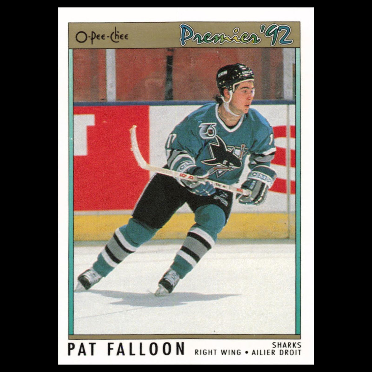 Pat Falloon #56 1992 O-Pee-Chee Premier San Jose Sharks Hockey Card NHL NM