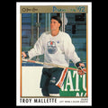 Troy Mallette #39 1992 O-Pee-Chee Premier Edmonton Oilers Hockey Card NHL NM
