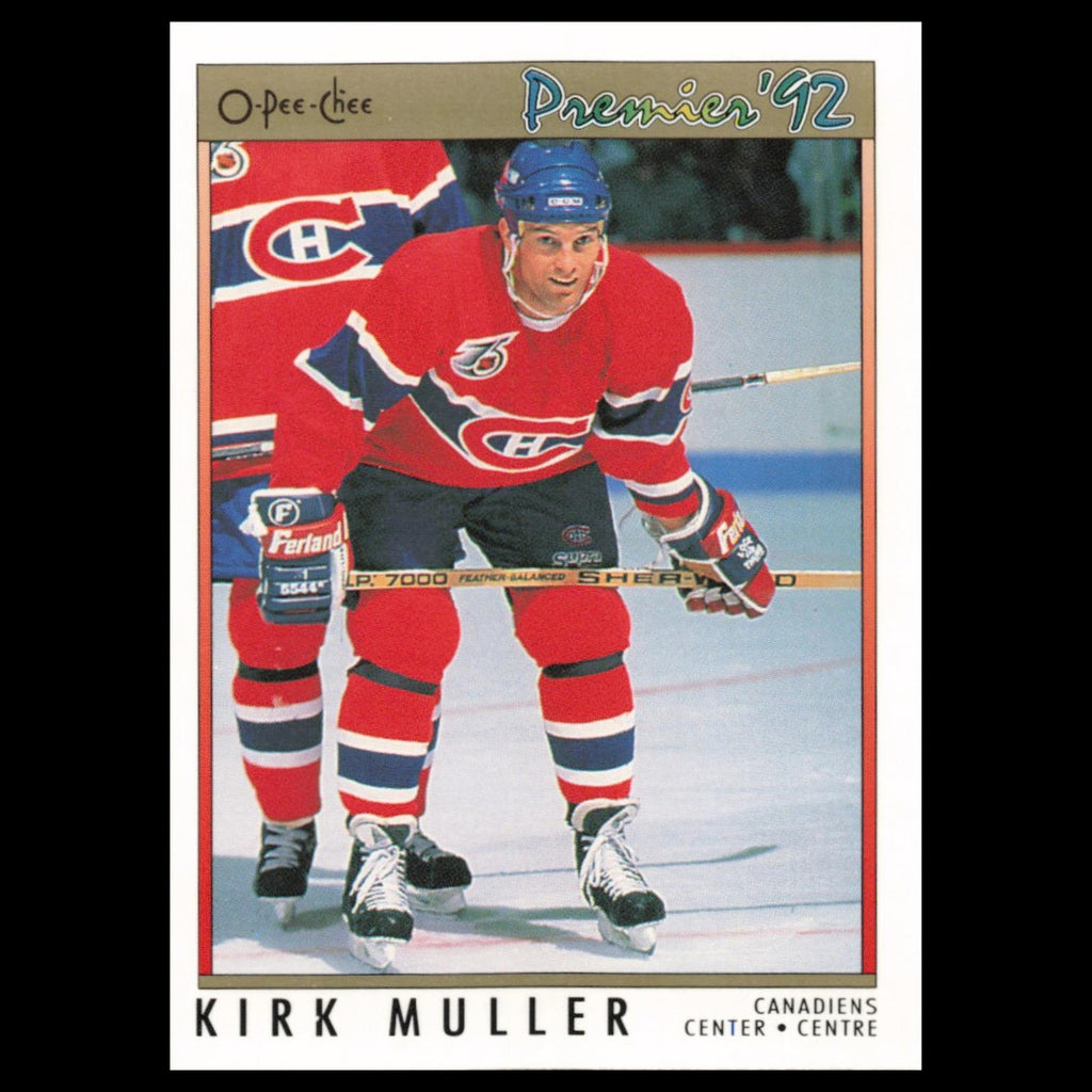 Kirk Muller #26 1992 O-Pee-Chee Premier Montreal Canadiens Hockey Card NHL NM