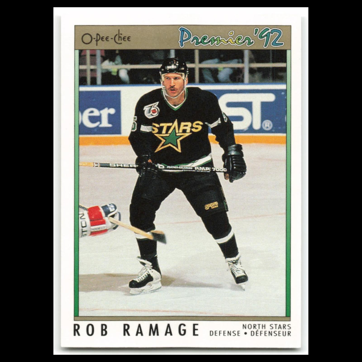 Rob Ramage #76 1992 O-Pee-Chee Premier Dallas Stars Hockey Card NHL NM