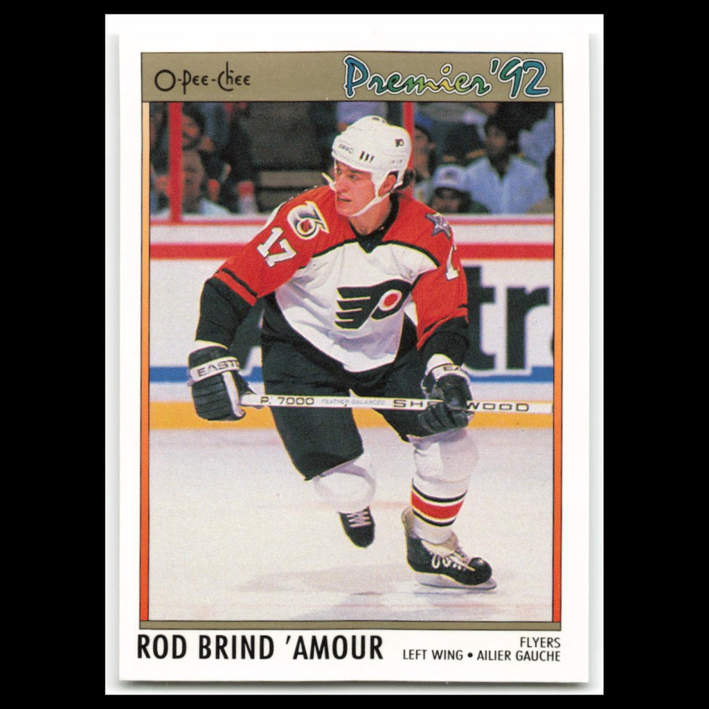 Rod BrindAmour #94 1992 O-Pee-Chee Premier Philadelphia Flyers Hockey Card NHL