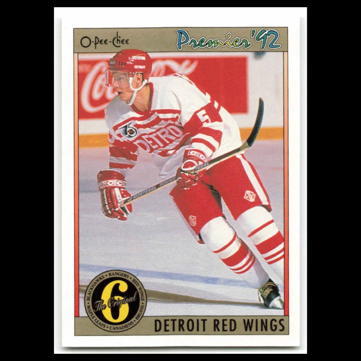 Gerard Gallant #163 1992 O-Pee-Chee Premier Detroit Red Wings Hockey Card NHL NM