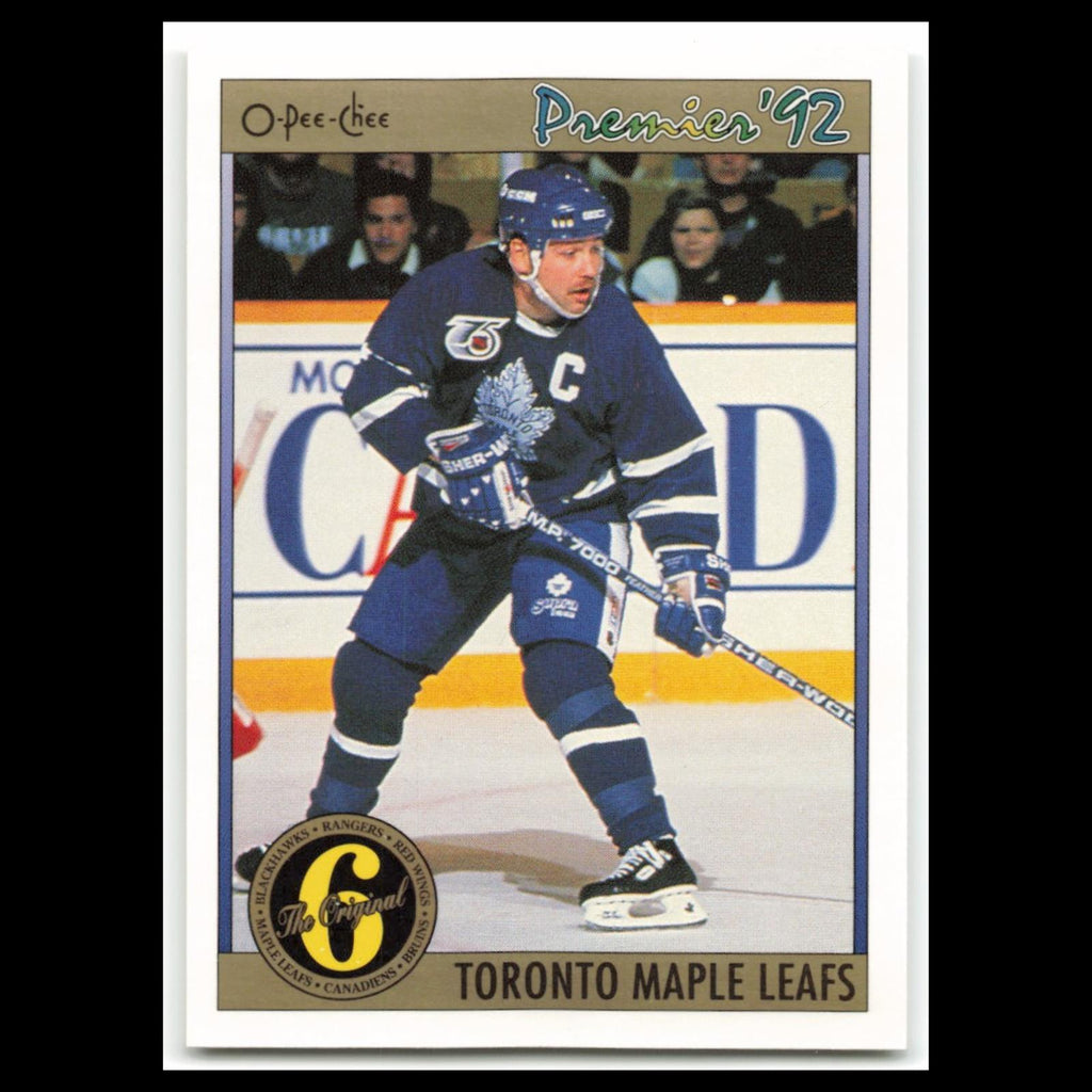 Wendel Clark #177 1992 O-Pee-Chee Premier Toronto Maple Leafs Hockey Card NHL NM