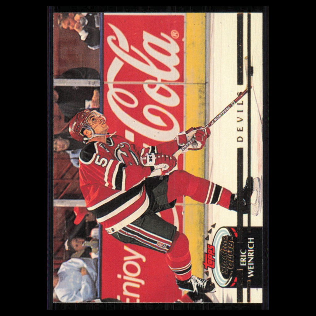 Eric Weinrich #165 1992 Stadium Club New Jersey Devils Hockey Card NHL NM