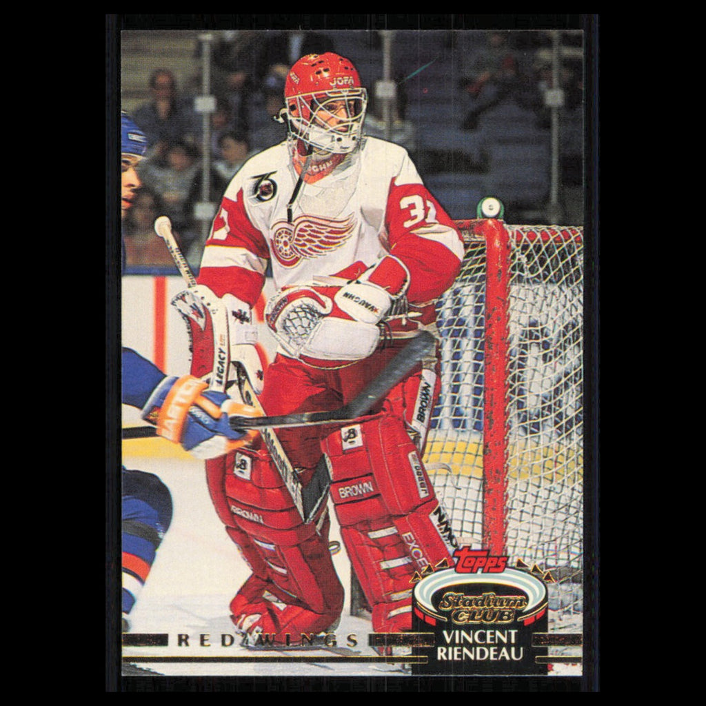 Vincent Riendeau #172 1992 Stadium Club Detroit Red Wings Hockey Card NHL NM