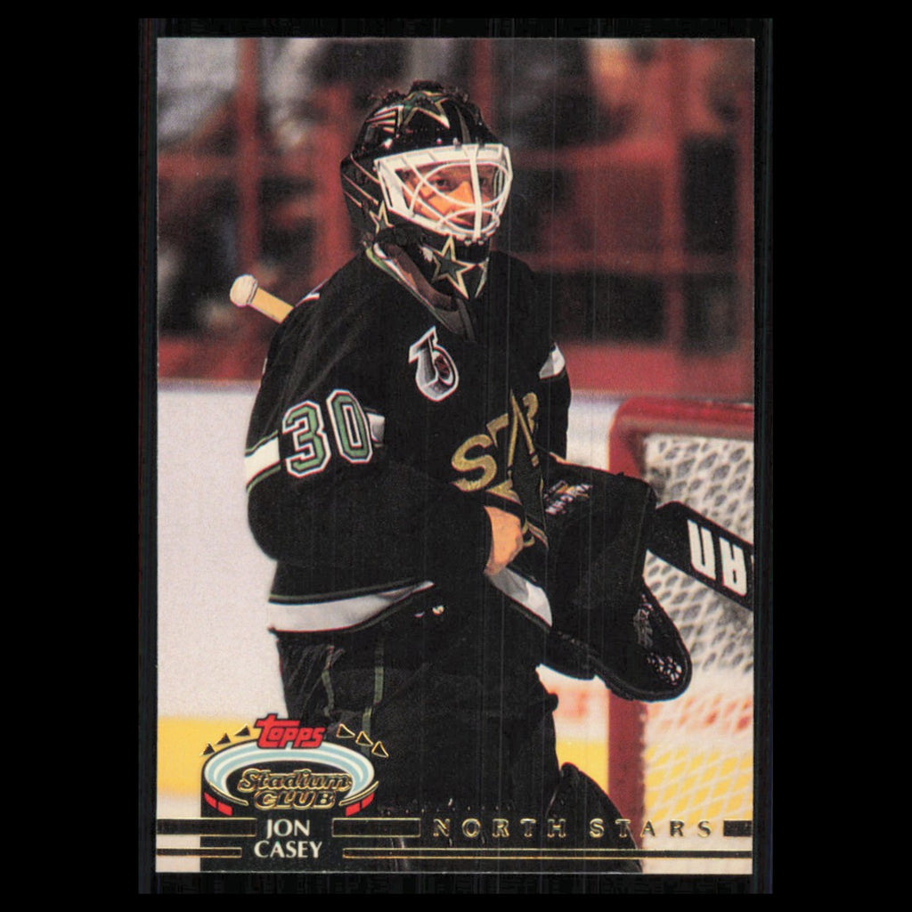 Jon Casey #198 1992 Stadium Club Minnesota North Stars Hockey Card NHL NM