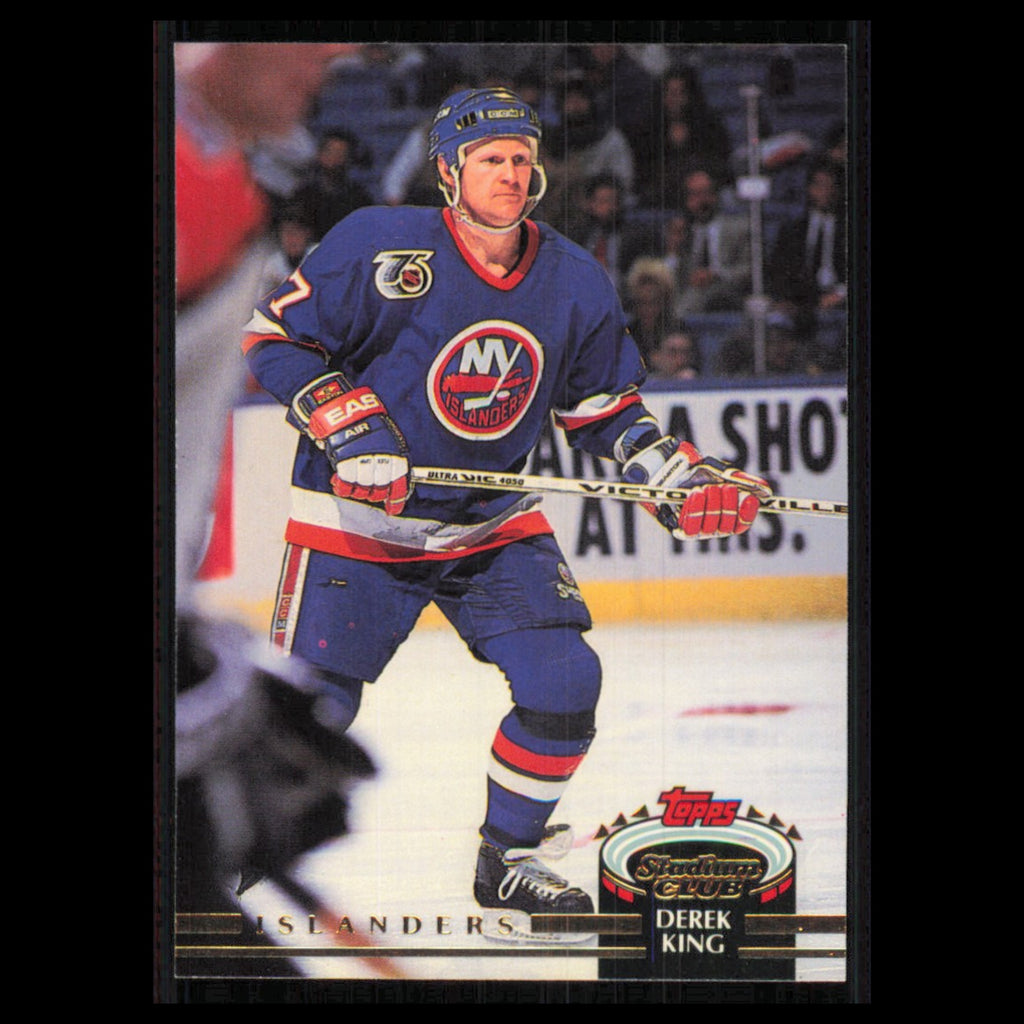 Derek King #82 1992 Stadium Club New York Islanders Hockey Card NHL NM