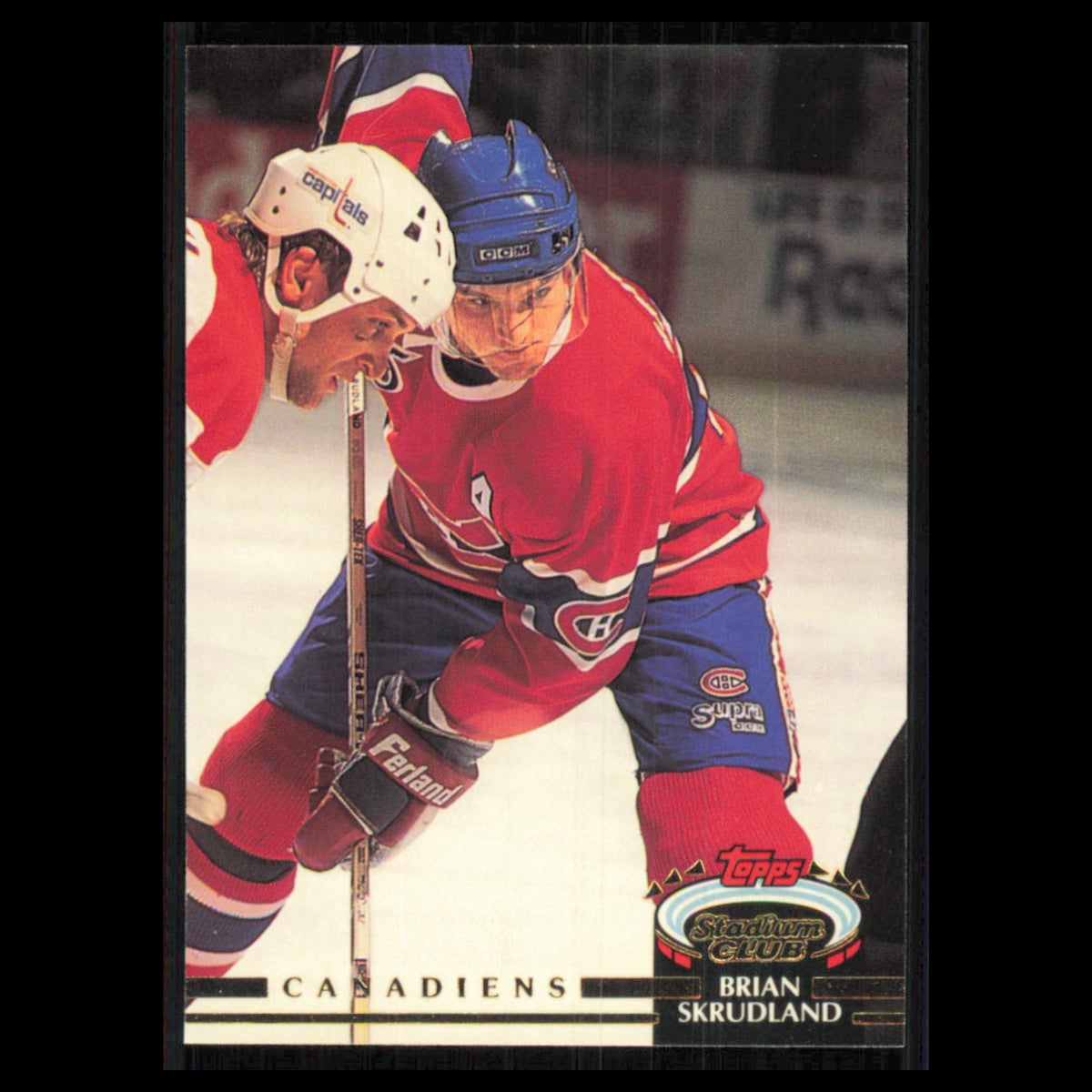 Brian Skrudland #114 1992 Stadium Club Montreal Canadiens Hockey Card NHL NM