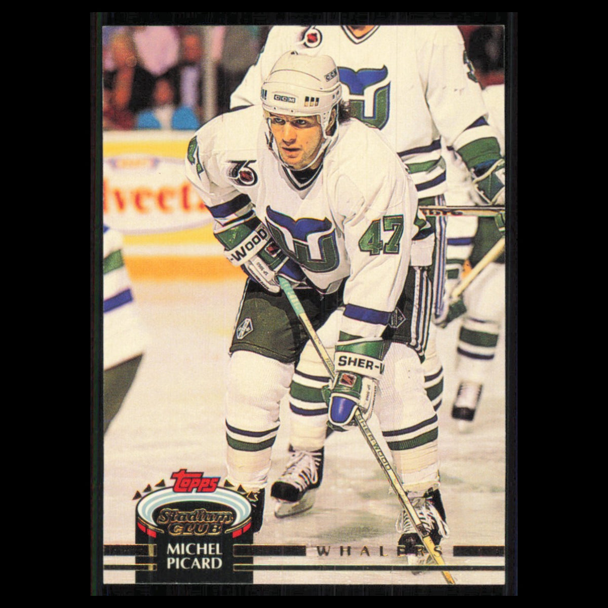 Michel Picard #119 1992 Stadium Club Hartford Whalers Hockey Card NHL NM