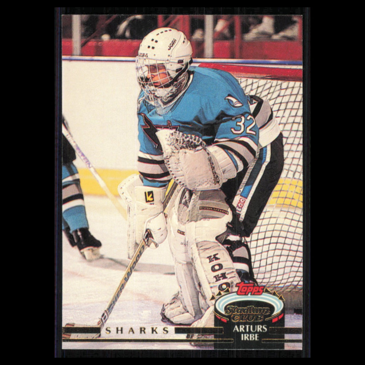 Arturs Irbe #131 1992 Stadium Club San Jose Sharks Hockey Card NHL NM