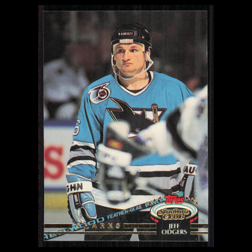 Jeff Odgers #142 1992 Stadium Club San Jose Sharks Hockey Card NHL NM