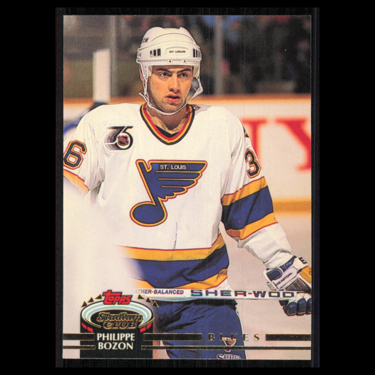 Philippe Bozon #8 1992 Stadium Club St. Louis Blues Hockey Card NHL NM