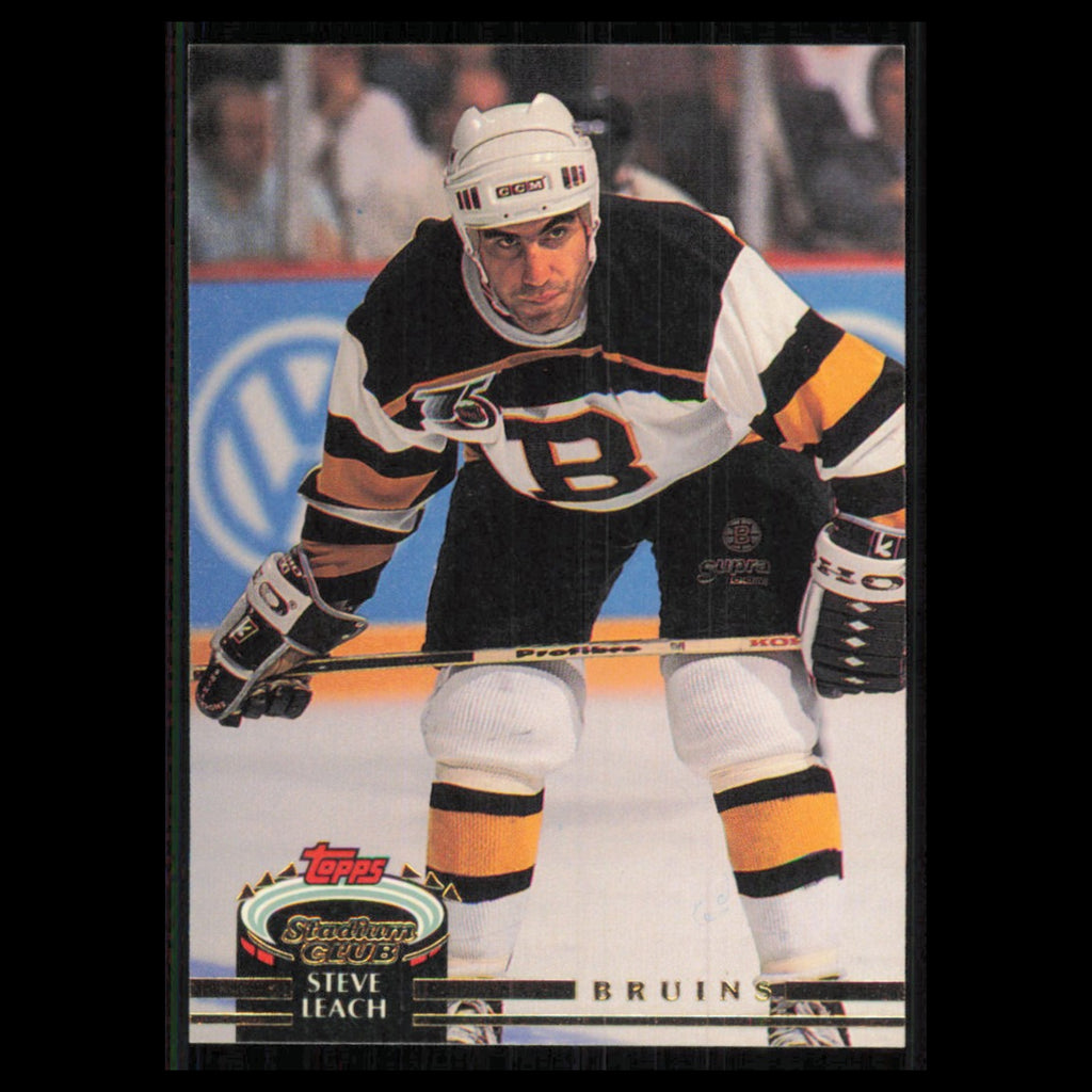Steve Leach #68 1992 Stadium Club Boston Bruins Hockey Card NHL NM