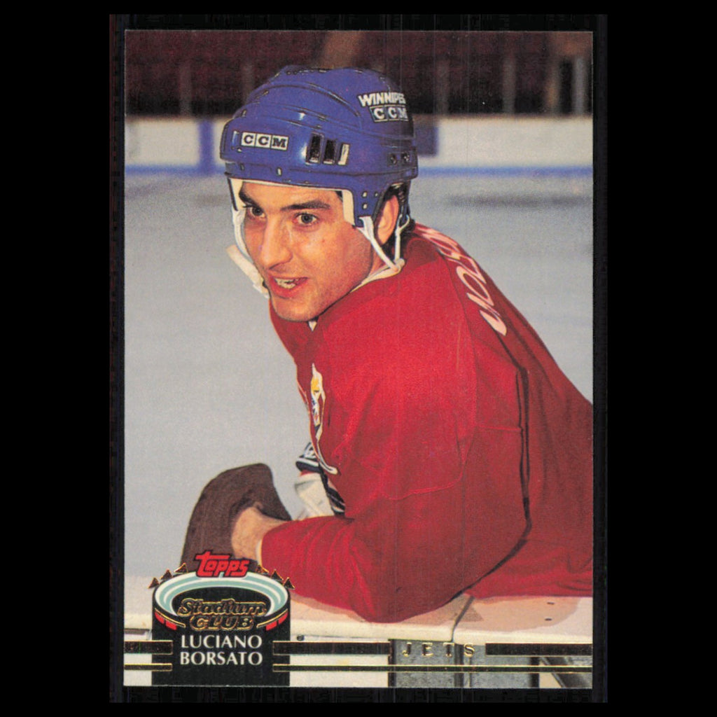 Luciano Borsato #81 1992 Stadium Club Winnipeg Jets Hockey Card NHL NM