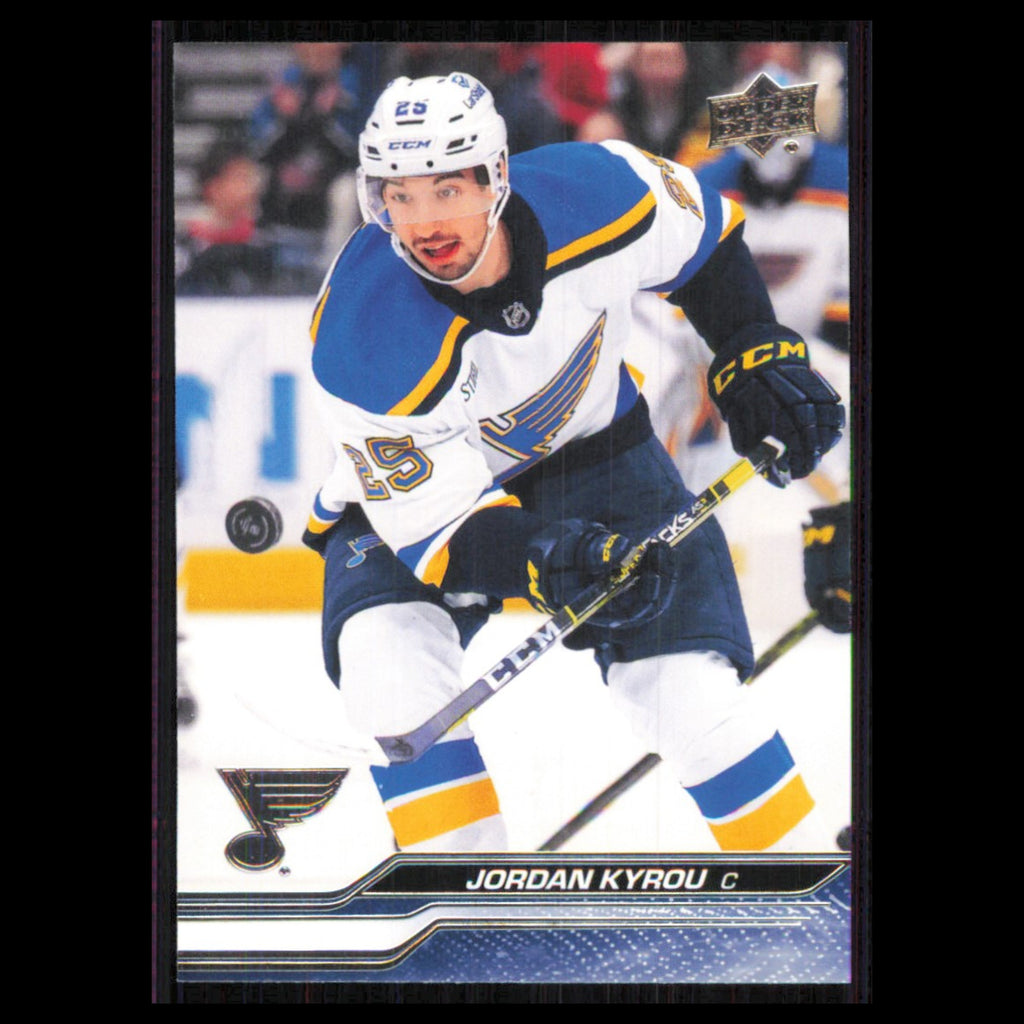 Jordan Kyrou #405 2023 Upper Deck St. Louis Blues Hockey Card NHL NM