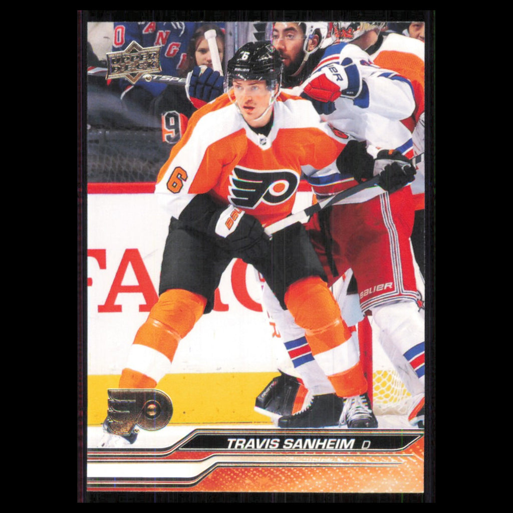 Travis Sanheim #383 2023 Upper Deck Philadelphia Flyers Hockey Card NHL NM