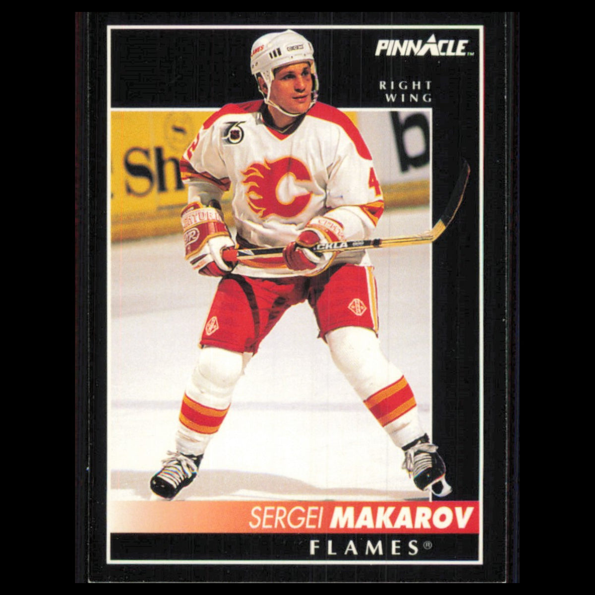 Sergei Makarov #335 1992 Pinnacle Calgary Flames Hockey Card NHL NM