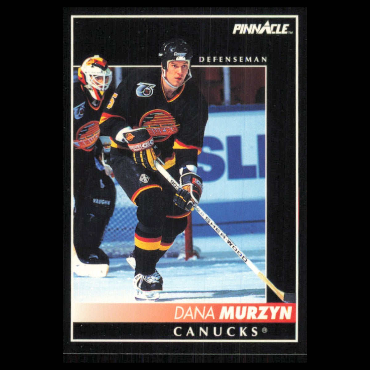 Dana Murzyn #172 1992 Pinnacle Vancouver Canucks Hockey Card NHL NM