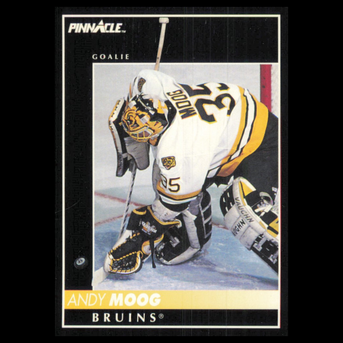 Andy Moog #91 1992 Pinnacle Boston Bruins Hockey Card NHL NM