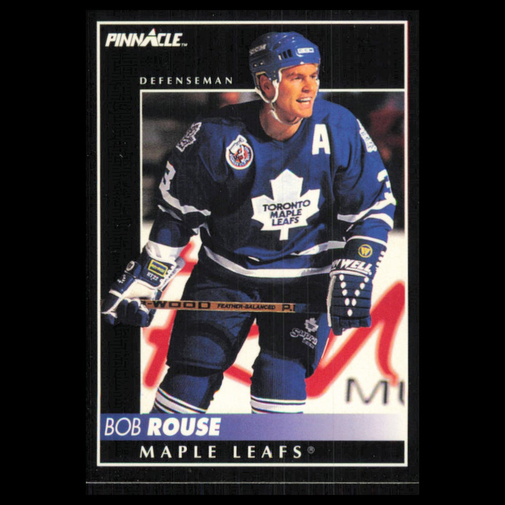 Bob Rouse #358 1992 Pinnacle Toronto Maple Leafs Hockey Card NHL NM