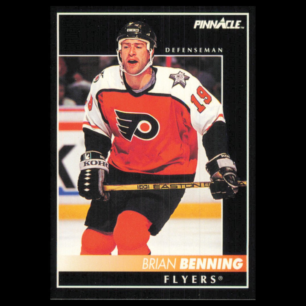 Brian Benning #45 1992 Pinnacle Philadelphia Flyers Hockey Card NHL NM
