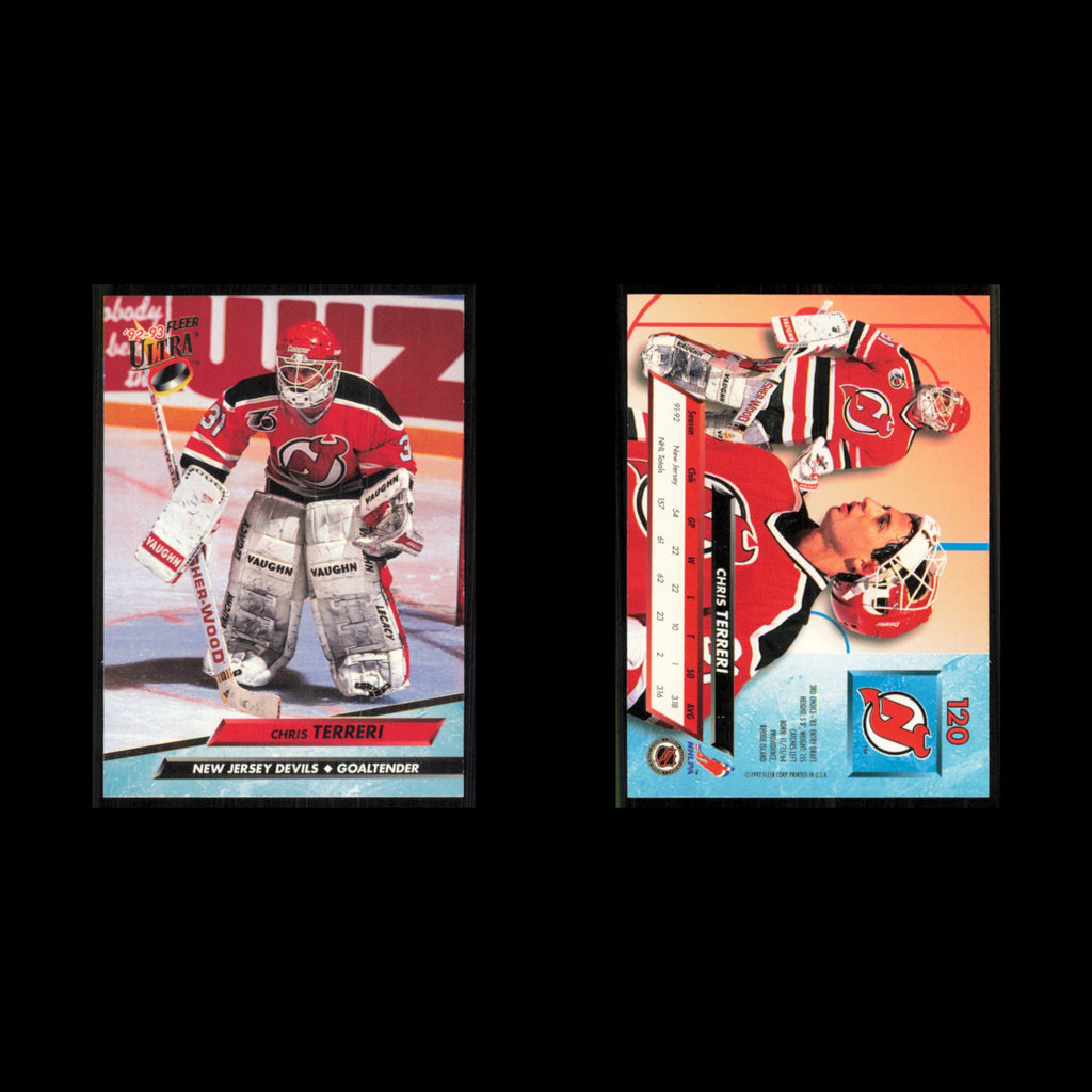 Chris Terreri #120 1992 Fleer Ultra New Jersey Devils Hockey Card NHL NM
