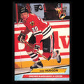 Mike Hudson #37 1992 Fleer Ultra Chicago Blackhawks Hockey Card NHL NM