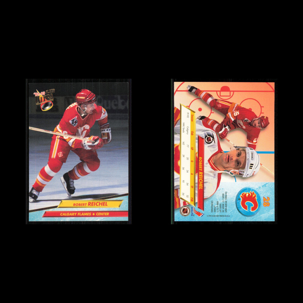Robert Reichel #28 1992 Fleer Ultra Calgary Flames Hockey Card NHL NM
