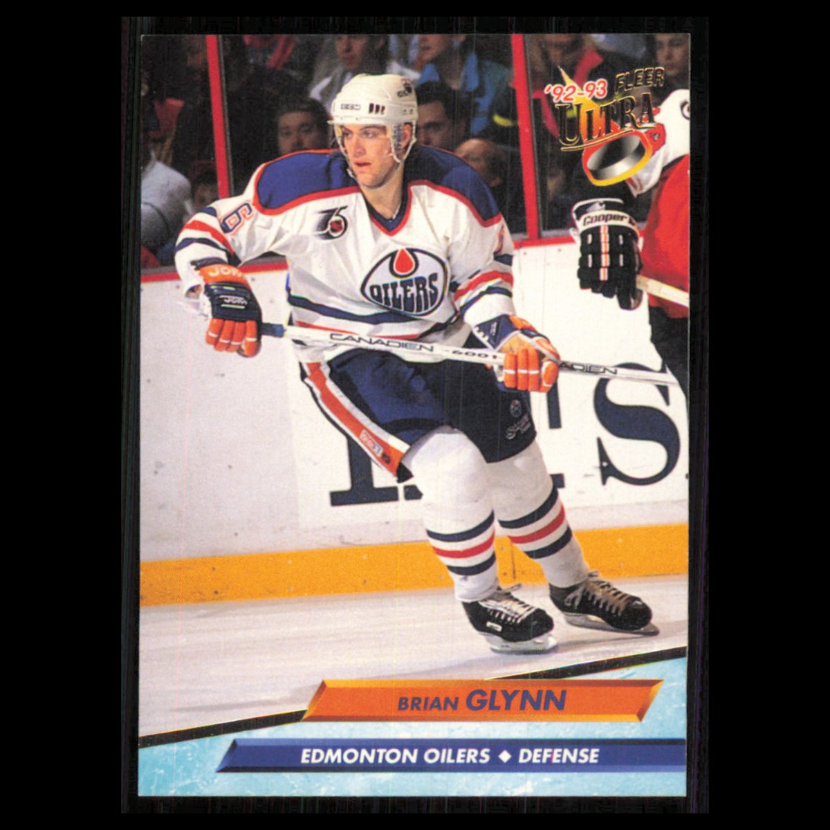 Brian Glynn #58 1992 Fleer Ultra Edmonton Oilers Hockey Card NHL NM