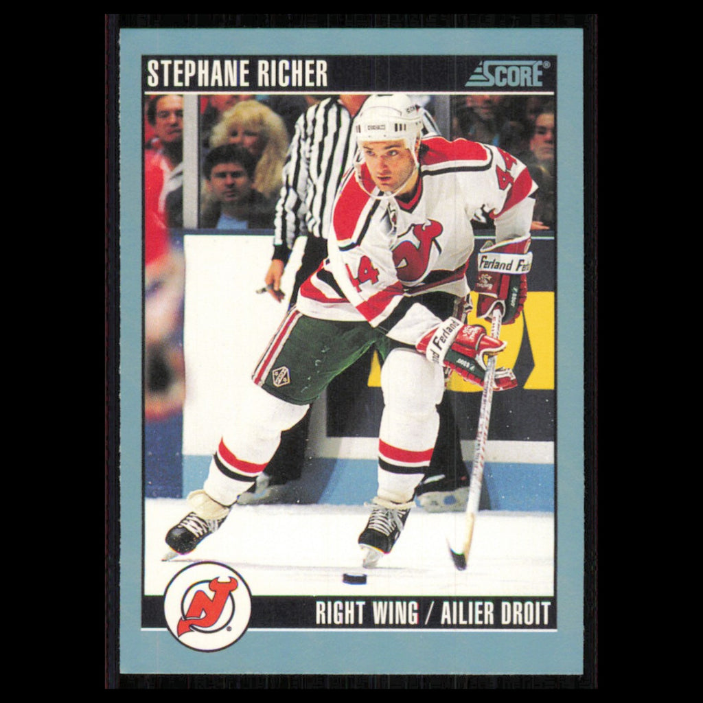 Stephane Richer #140 1992 Score Canadian New Jersey Devils Hockey Card NHL NM
