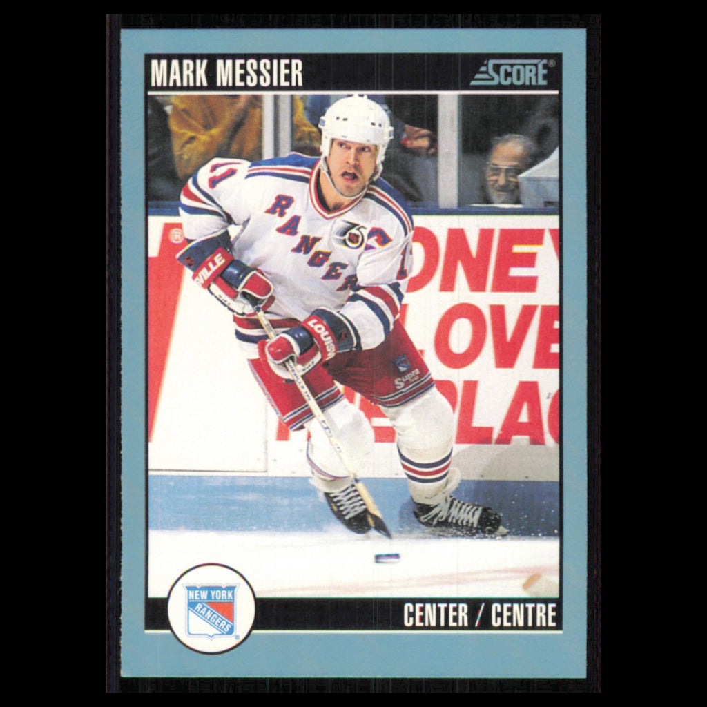 Mark Messier #300 1992 Score Canadian New York Rangers Hockey Card NHL NM