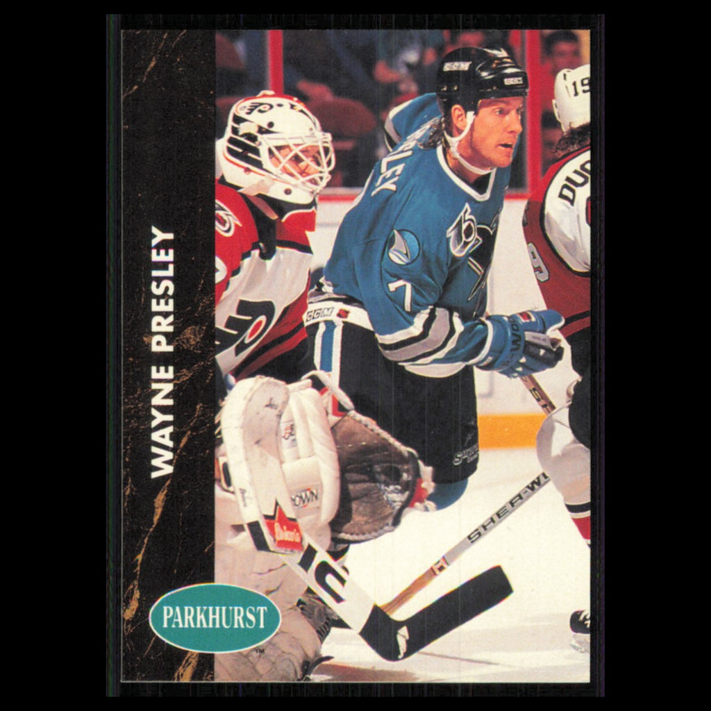 Wayne Presley #163 1991 Parkhurst San Jose Sharks Hockey Card NHL NM
