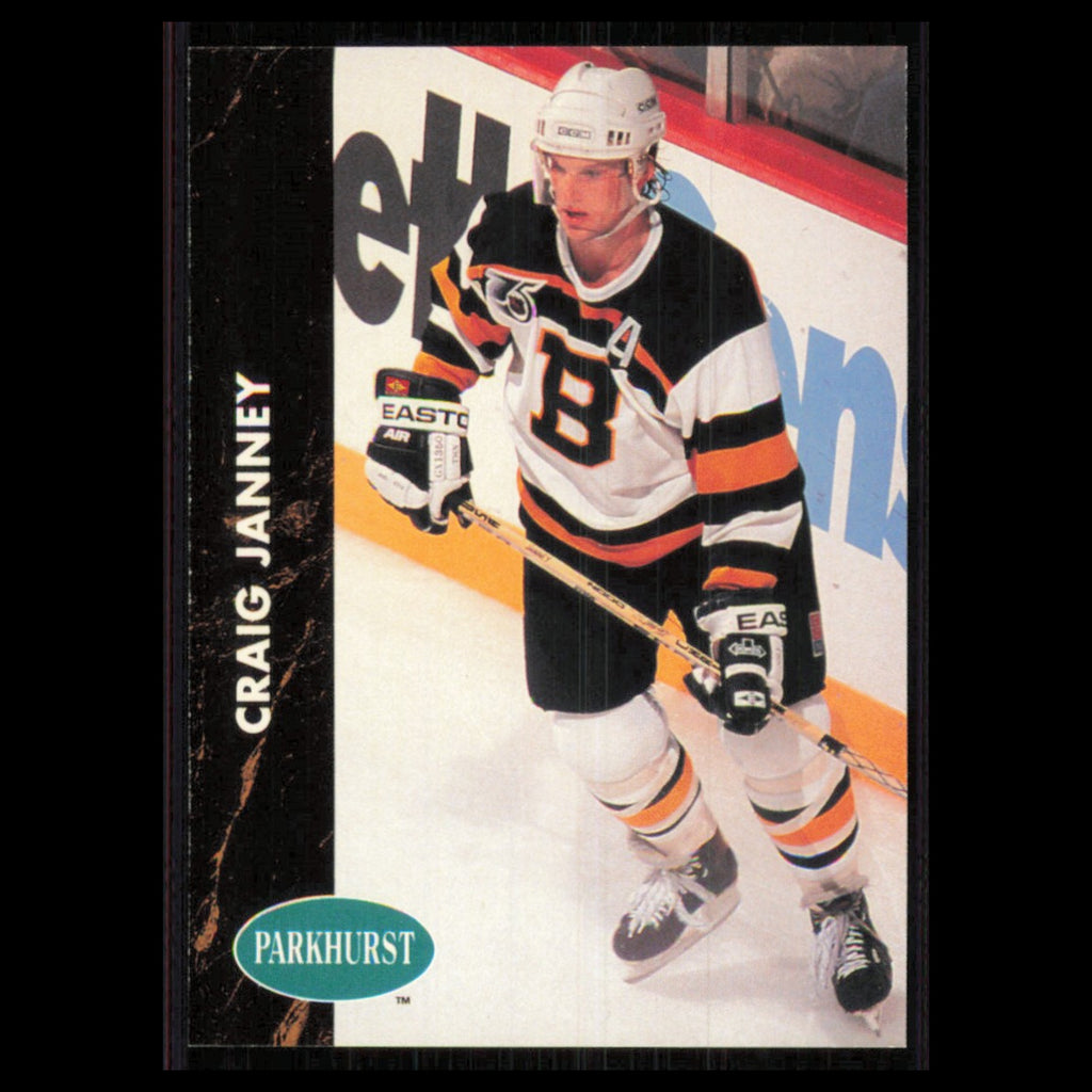 Craig Janney #4 1991 Parkhurst Boston Bruins Hockey Card NHL NM