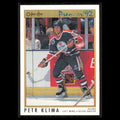 Petr Klima #61 1991 O-Pee-Chee Premier Edmonton Oilers Hockey Card NHL NM
