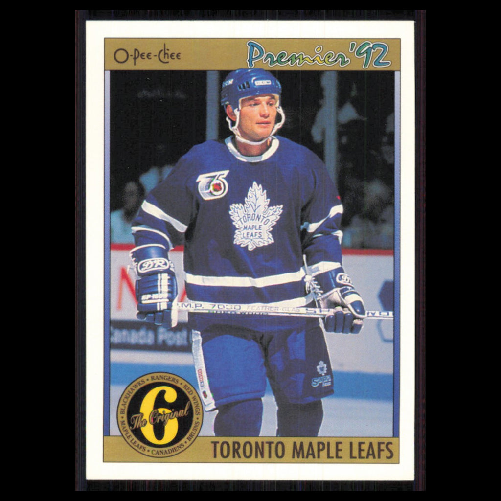 Mike Krushelnynski #189 1991 O-Pee-Chee Premier Toronto Maple Leafs Hockey Card