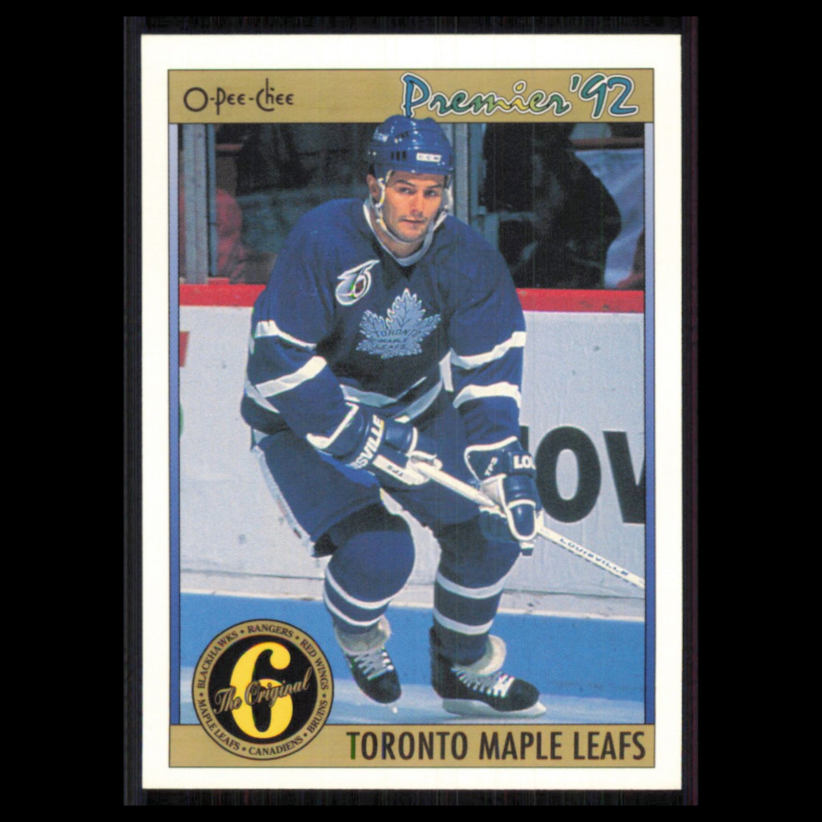 Dave Ellett #180 1991 O-Pee-Chee Premier Toronto Maple Leafs Hockey Card NHL NM