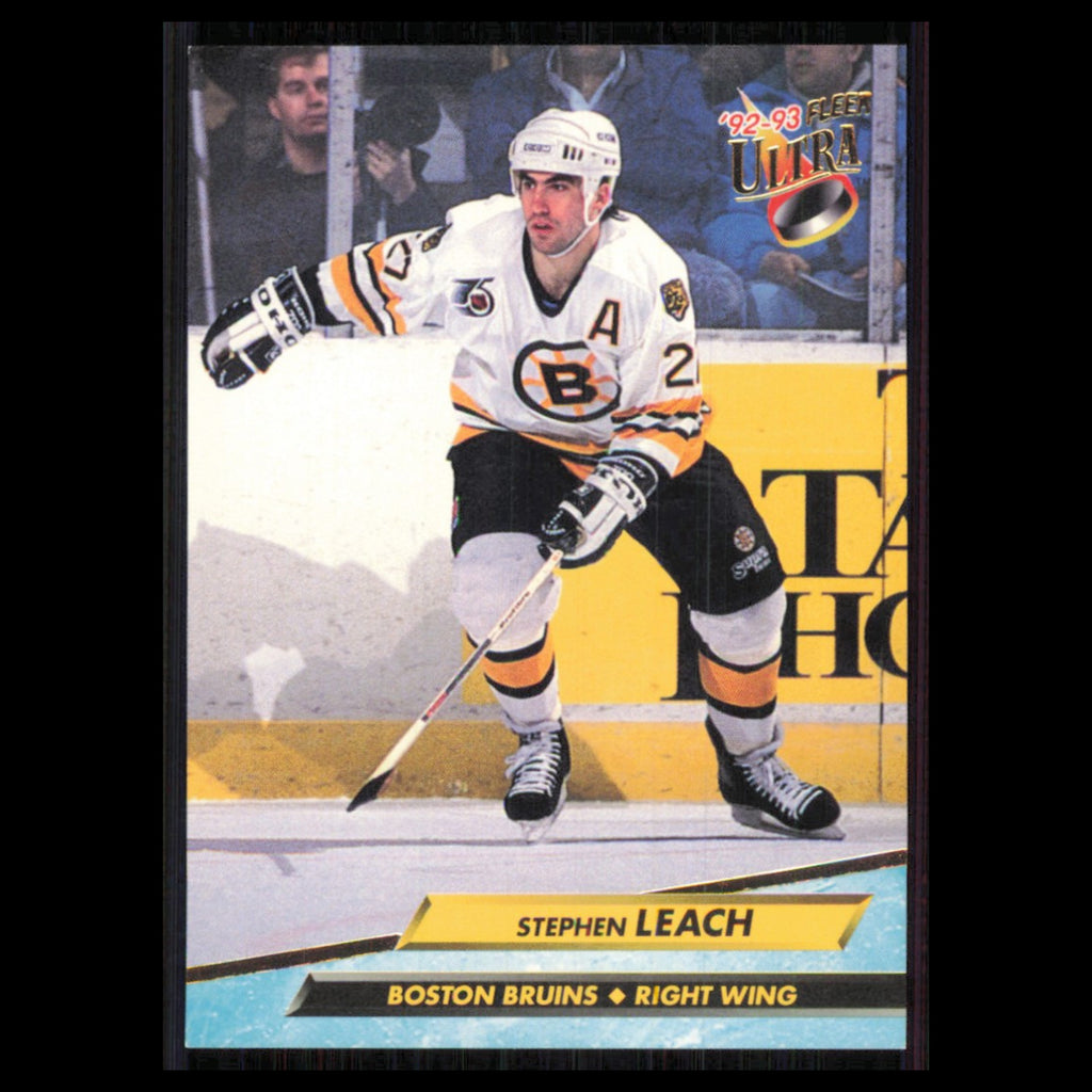 Steve Leach #5 1992 Fleer Ultra Boston Bruins Hockey Card NHL NM