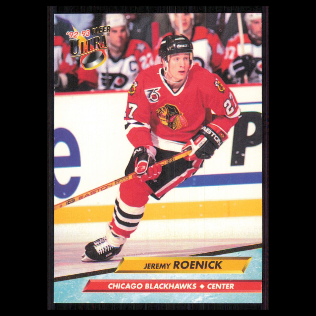 Jeremy Roenick #41 1992 Fleer Ultra Chicago Blackhawks Hockey Card NHL NM