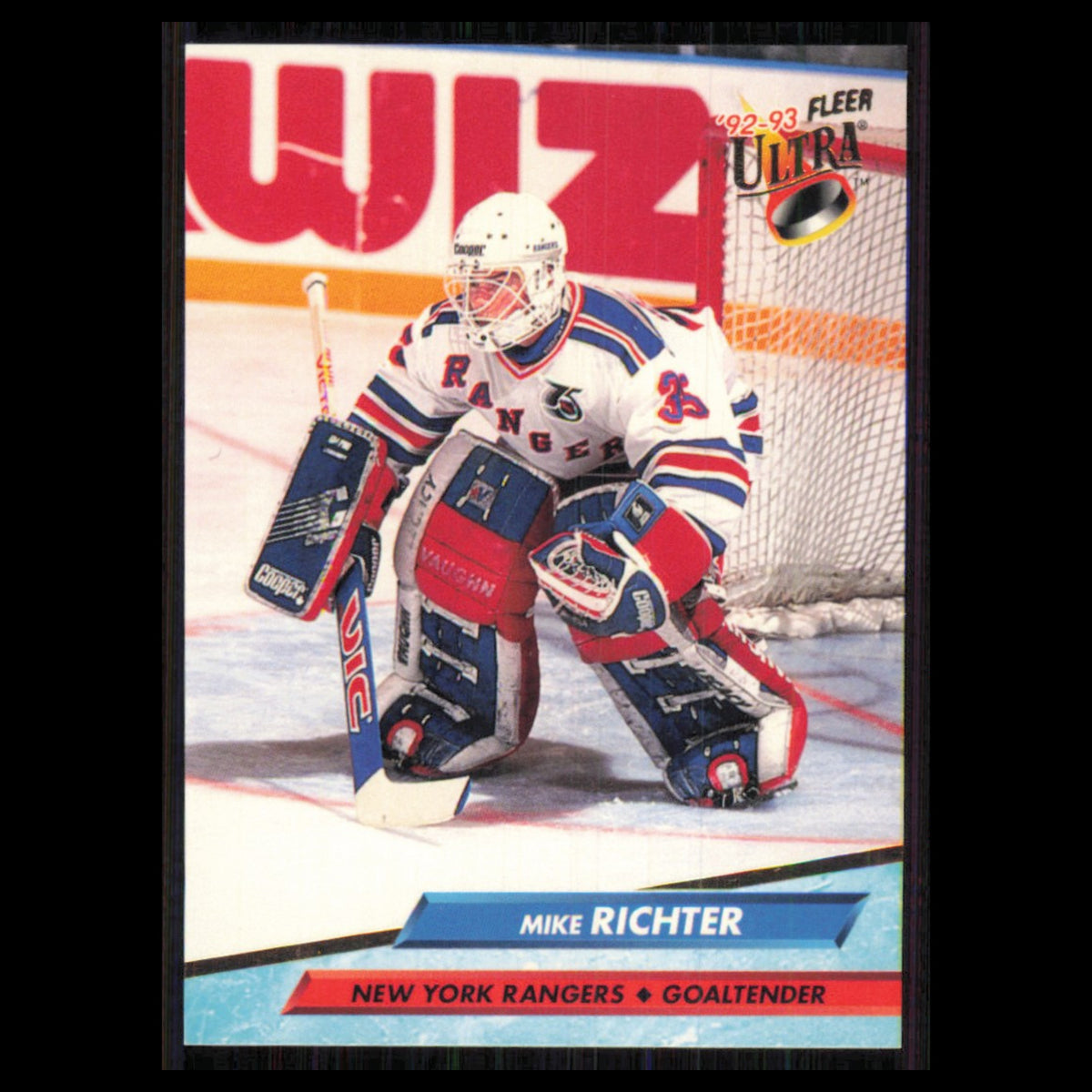 Mike Richter #142 1992 Fleer Ultra New York Rangers Hockey Card NHL NM