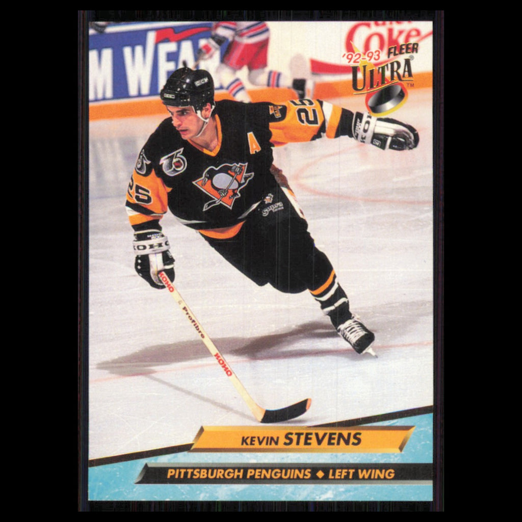 Kevin Stevens #171 1992 Fleer Ultra Pittsburgh Penguins Hockey Card NHL NM