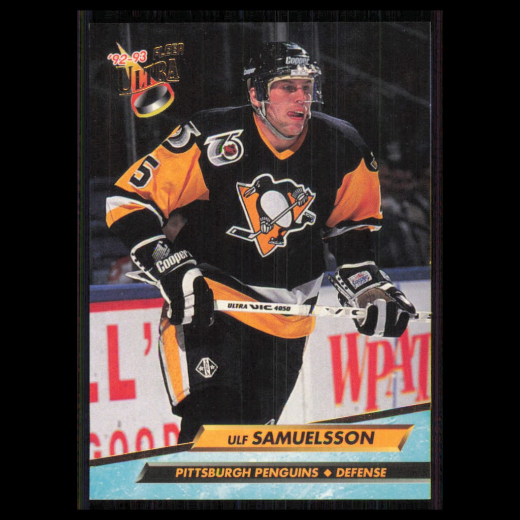 Ulf Samuelsson #170 1992 Fleer Ultra Pittsburgh Penguins Hockey Card NHL NM