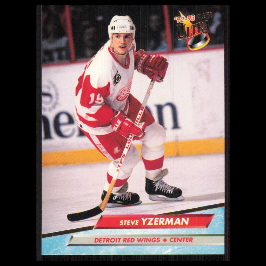 Steve Yzerman #55 1992 Fleer Ultra Detroit Red Wings Hockey Card NHL NM