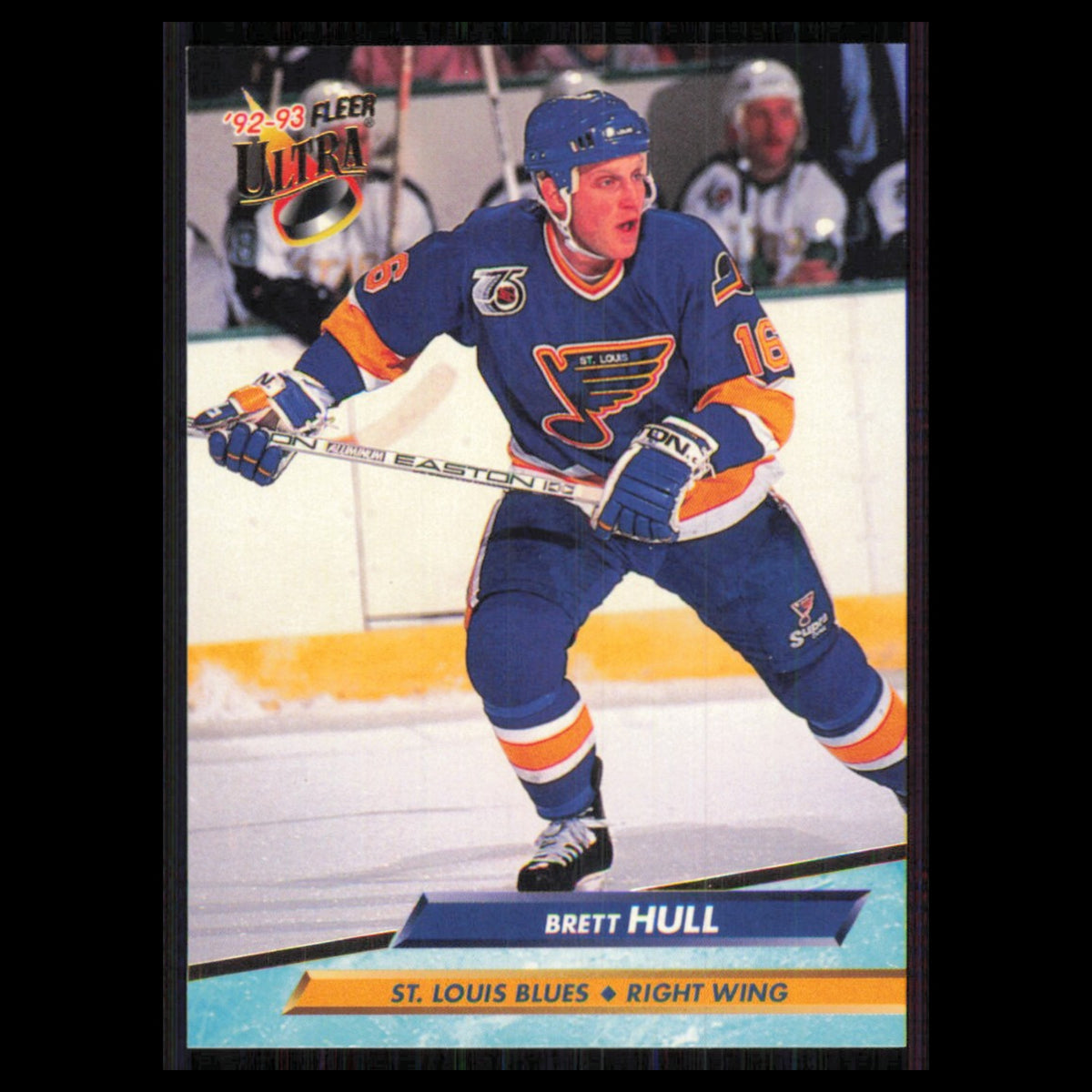 Brett Hull #186 1992 Fleer Ultra St. Louis Blues Hockey Card NHL NM