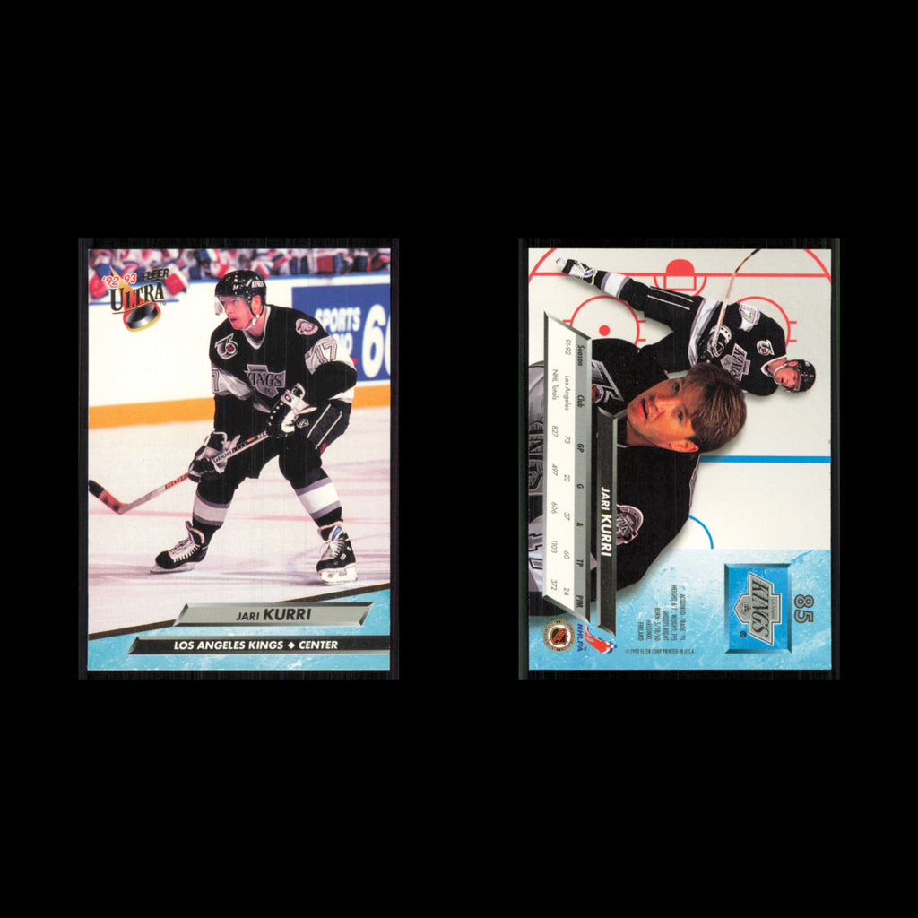 Jari Kurri #85 1992 Fleer Ultra Los Angeles Kings Hockey Card NHL NM