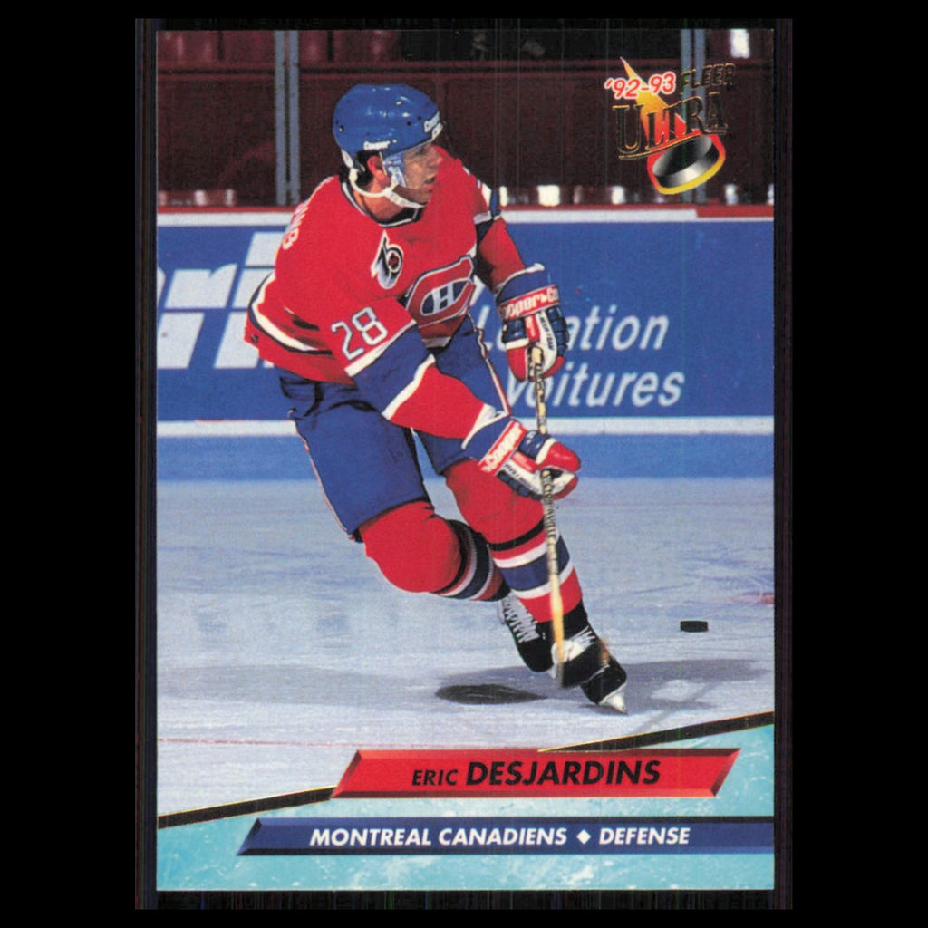 Eric Desjardins #104 1992 Fleer Ultra Montreal Canadiens Hockey Card NHL NM