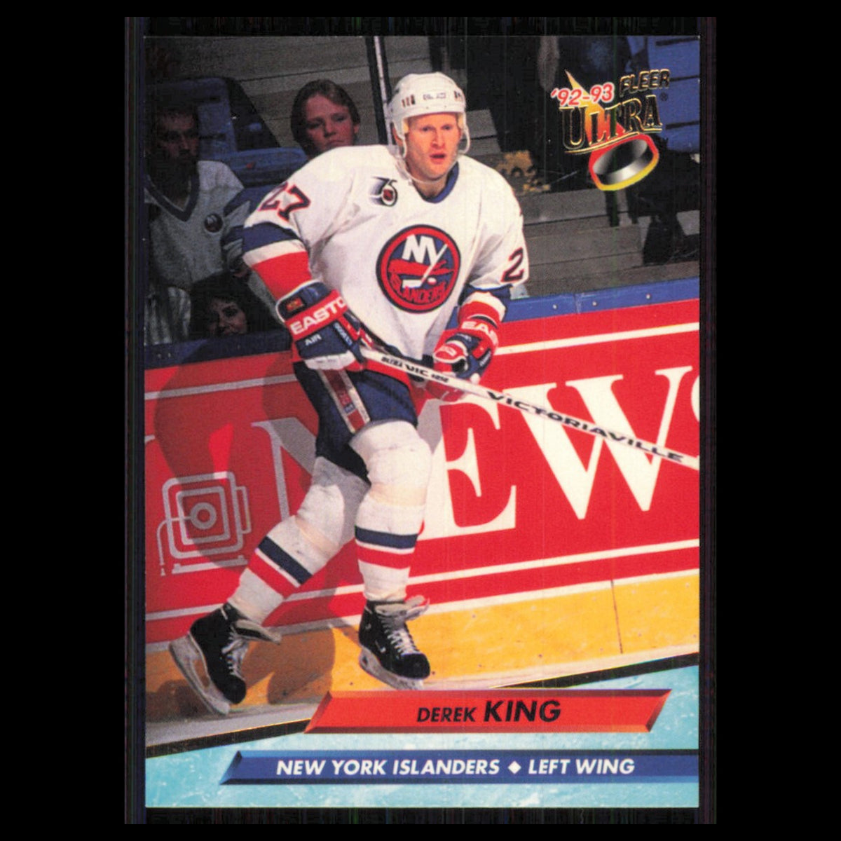 Derek King #128 1992 Fleer Ultra New York Islanders Hockey Card NHL NM