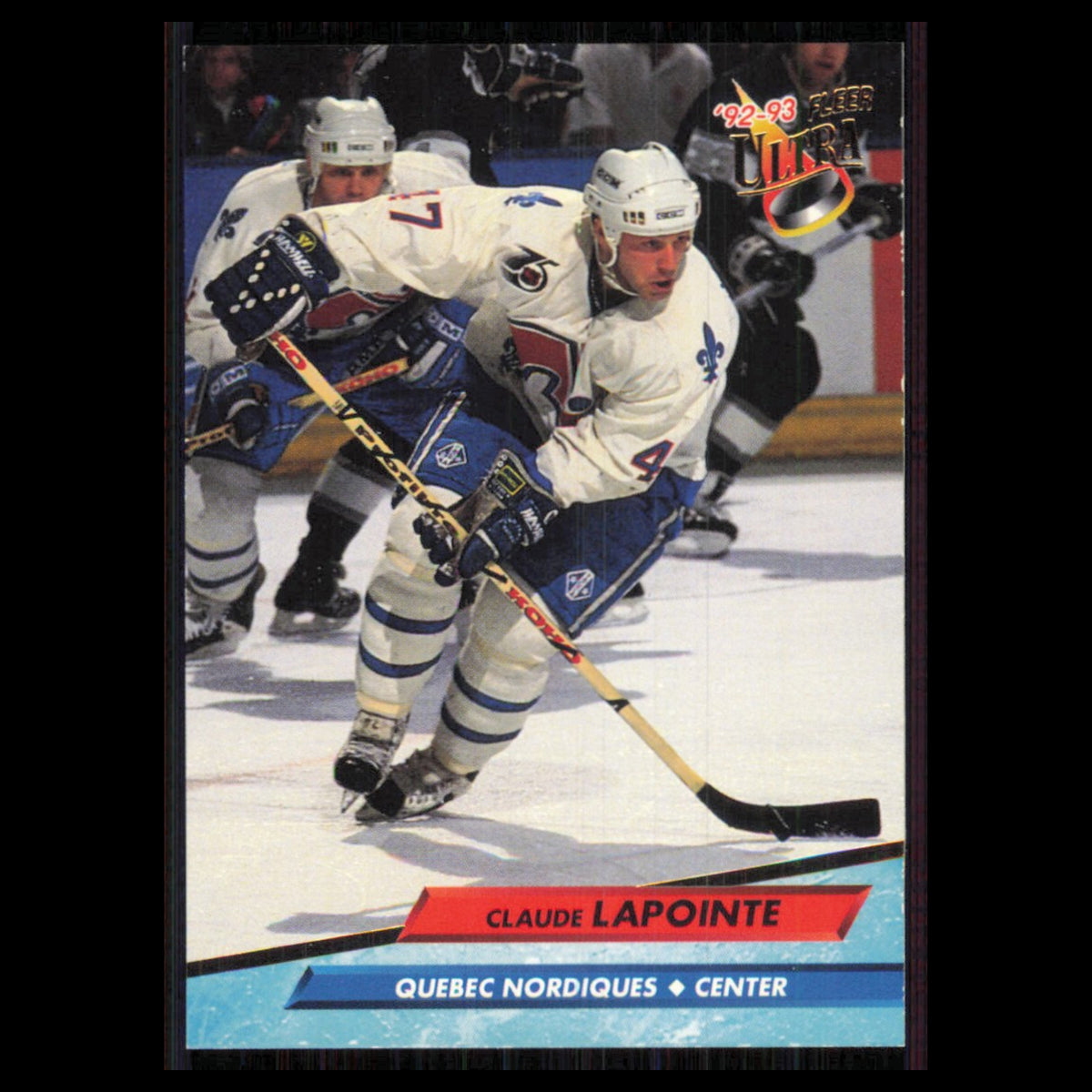 Claude Lapointe #176 1992 Fleer Ultra Quebec Nordiques Hockey Card NHL NM