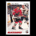 Steve Thomas #162 1991 Upper Deck Chicago Blackhawks Hockey Card NHL NM